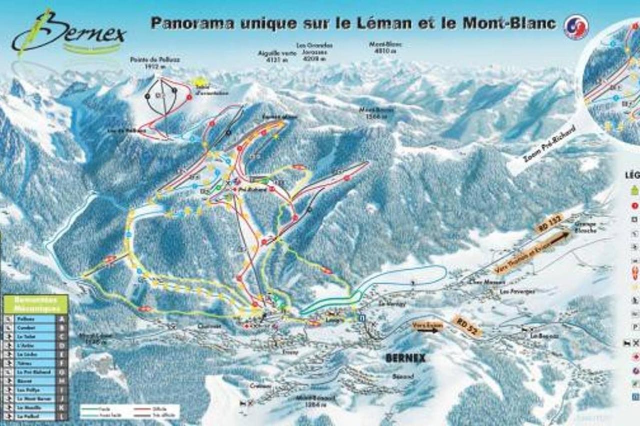 Le 211,Ski Et Randonnee, Lave Linge ,Parking Bernex Exteriér fotografie